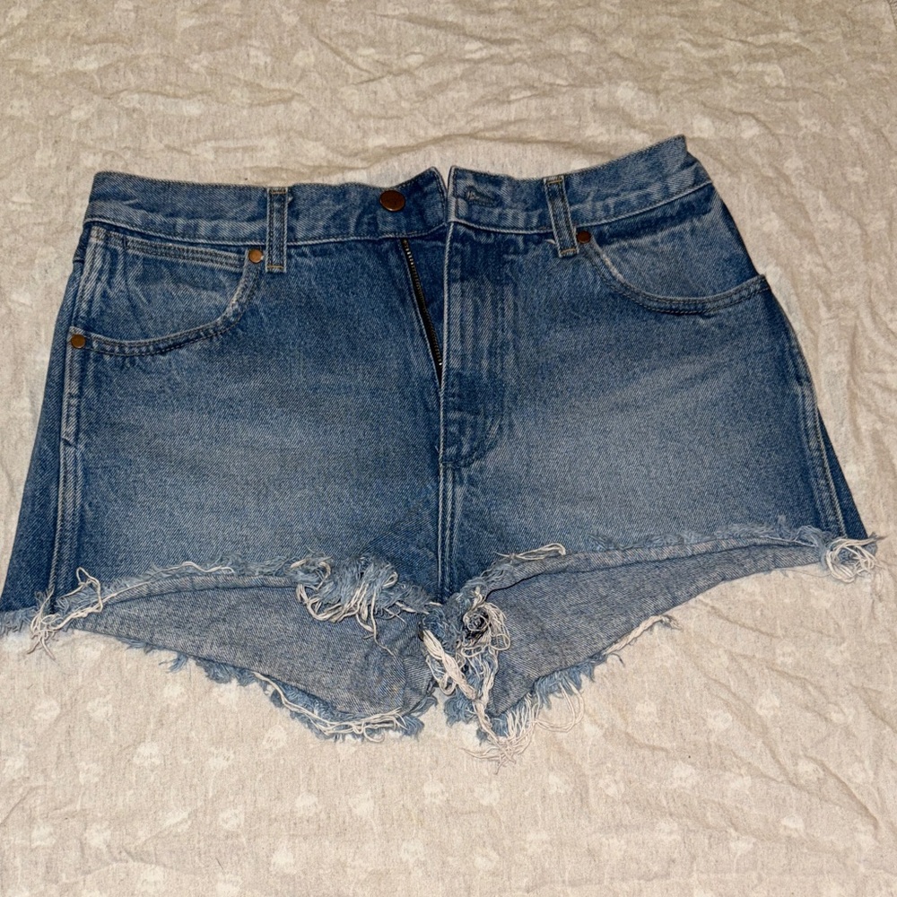 Wrangler Distressed Denim Shorts